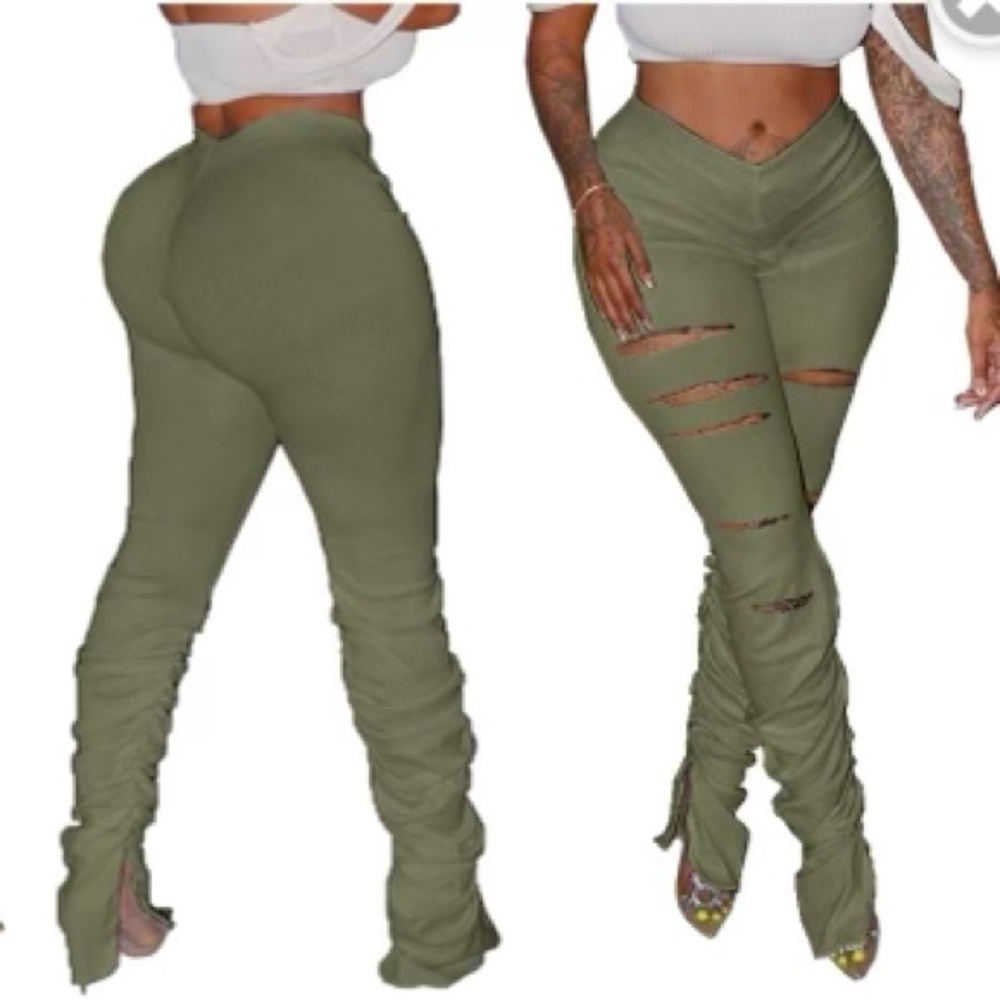 High-Waisted Body-Con Sexy Flared Leggings